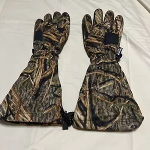 Gamehide Mossyoak Shadow Grass Waterfowl Gloves 100Gram Thinsulate Palm Patch XL - Picture 1 of 7