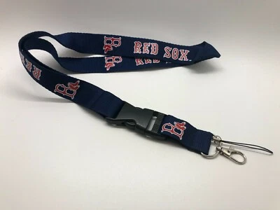Boston Red Sox Lanyard Badge Key Chain Clip Face Mask Holder Strap Saver - Image 1 of 4