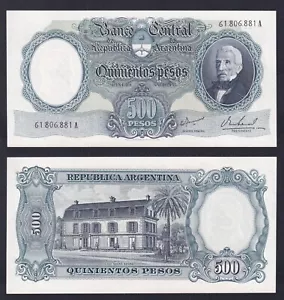 Banconota Argentina 500 pesos (1964-1969) P.-278b FDS/UNC - Imagen 1 de 1