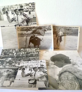 6 PHOTOS ORIGINALES CORRIDA ANGEL TERUEL VERS 1970 - Imagen 1 de 7