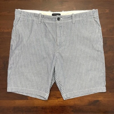 Pantalones Cortos Banana Republic Para Hombre De Colección Recto Frente Plano Azul Blanco Rayas 38 Foto 1 de 4