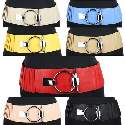 NEU Hüftgürtel Damengürtel Gürtel Taillengürtel Breit Schnalle 10 Farben - Bild 1 von 2