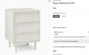 West Elm Pippa NightStand Dutch White - Picture 1 of 1