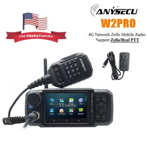 Anysecu W2PRO N61 Adnroid 11 4G Network Radio Zello/Real PTT With Wall Charger - Zdjęcie 1 z 10