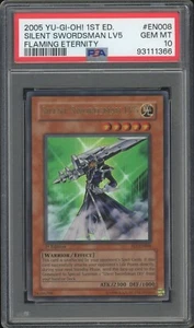 PSA 10 POP 5! Silent Swordsman Lv5 FET-EN008 1st Ed Ultra Rare YU-GI-OH! 2005 - Picture 1 of 2