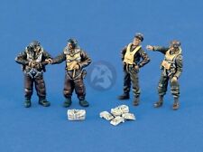 Verlinden 1/48 USAAF Bomber Aircraft Crew WWII (4 Figures and Gear) [Resin] 1386