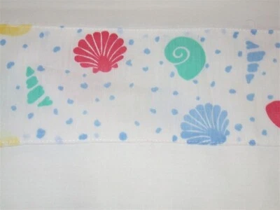 (1) Декоративный балдахин с каймой из ракушек ~ белый мульти ~ 11 «L x 142» W - Изображение 1 из 2