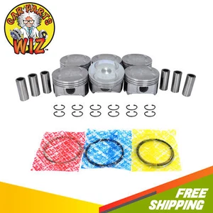 Engine Piston and Ring Kit Fits 11-17 Honda 3.5L SOHC J35Y1 J35Y2 J35Z2 J35Z3 - Picture 1 of 3