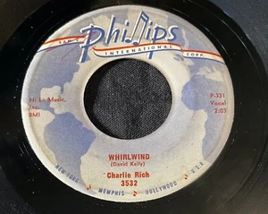 CHARLIE RICH  whirlwind / philadelphia 1958 Phillips 3532 looks VG plays VG++ - Picture 1 of 2