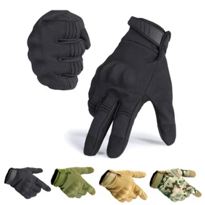Touch Screen Gloves Men's Motorcycle Gloves Riding Protective Full Finger Gloves - Foto 1 di 21