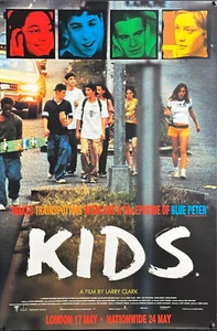 Rarissima locandina film UK per BAMBINI (1995) formato doppia corona originale - Foto 1 di 5