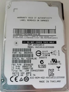 Used Lenovo ST1200MM0007 1.2TB SAS 2.5" 10K 03X4439 16007267 Hard Disk Drive - Picture 1 of 1