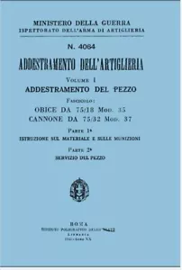 ARTIGLIERIA TERRESTRE Obice 75-18 Mod 35 Cannone 75-32 Mod 37 1942 Mat Mun DVD - Foto 1 di 1