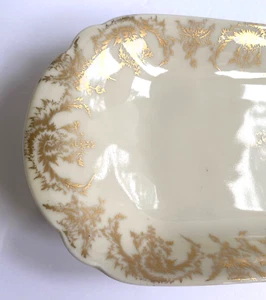 Limoges Gold Very Long 24" x 8 1/2" Table Buffet Serving Dish Decor Jean Pouyat - Picture 1 of 21
