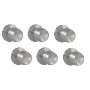 Defiant Brandywine Stainless Steel Passage Door Knob 6 Packs 32T8630BD6 - Picture 1 of 6