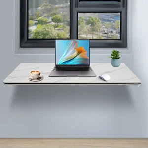 Folding Wall Desk Wall-mounted Foldable Table Wall Mounted Laptop Table Desk - Picture 1 of 20