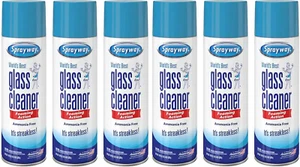 6 Pack Sprayway Glass Cleaner 23 oz Cans FAST Shipping CLEAN SHINE, FRESH SCENT - Picture 1 of 12