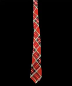 The Childrens Place Boys 8 - 14 Red Plaid Tie Tartan Holiday EUC - Picture 1 of 5