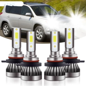 For Toyota RAV4 2006-2009 2010 2011 2012 9005 9006 LED Headlight High/Low Bulbs - Picture 1 of 9