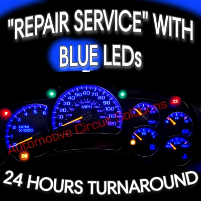 2003-2007 GMC Chevy Cadillac painel de instrumentos medidor + LEDs [SERVIÇO DE REPARO] GM - Imagem 1 de 4