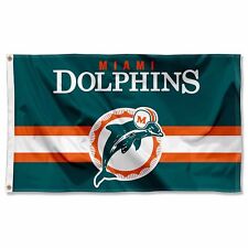 3x5 Foot Miami Dolphins Throwback Retro Vintage Logo Flag