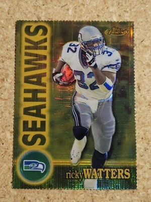 2000 Topps Finest Ricky Watters Gold Refractor /300 NFL Football Card #89 - Image 1 of 2