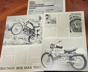 Bultaco Matador 6 Days 5pg Test Article - Picture 1 of 1