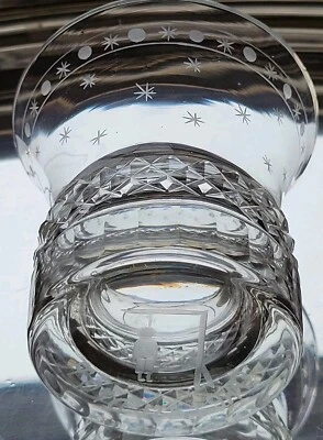 FINE QUALITY VICTORIAN CUT AND ENGRAVED LARGE WHISKY / RUMMER "The Last Drop" - Image 1 of 4