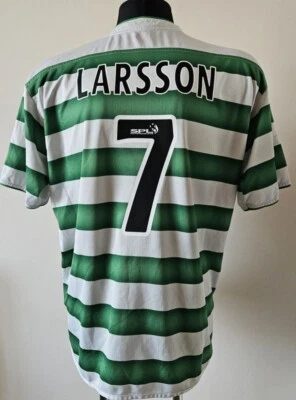 Celtic 1999 - 2001 Home football Umbro shirt #7 Larsson size 2XL - Image 1 of 4