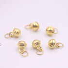 1 pièce pendentif boule de cloche pour femmes en or jaune pur 999 24 carats 3D chanceux 0,1-0,2 g