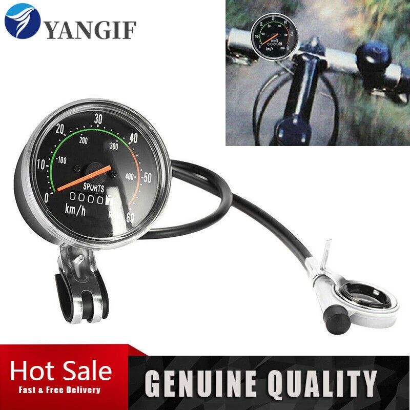 Old School Style Bicycle Speedometer Analog Odometer Classic Style For Bike UK - Image 1 of 4