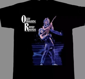 Ozzy Osbourne Randy Rhoads For Fans Cotton Black All Size Unisex Shirt - Picture 1 of 6