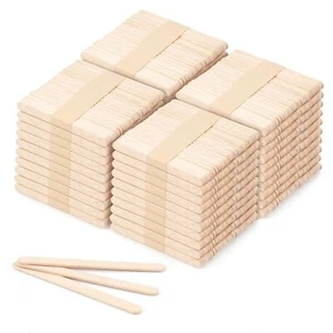 2000 Pcs 4.5" Wooden Craft Sticks, Ice Cream Sticks,Natural Wood Popsicle Sti... - Picture 1 of 7