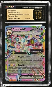 Sylveon ex 2025 Prismatic Evolutions - Surprise Box Stamp – CGC PRISTINE 10 - Picture 1 of 2