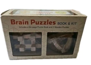 Brain Puzzles- Set Of 2 Wooden Puzzles —Mud Puddle inc. Book & Kit. New - Picture 1 of 7