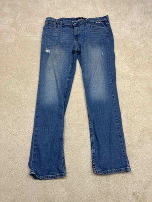 Hollister Jeans Mens 36 Blue Denim Skinny Flex 36 X 32 Slim Straight Epic Flex - Image 1 of 4