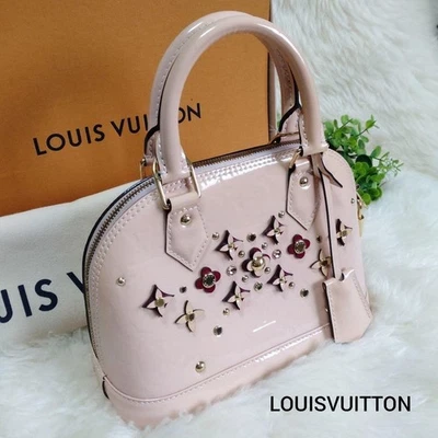 [Usado] Raro Bolso de Mano LOUIS VUITTON Alma BB Flor Vernis Rosa Bailarina M90989 Foto 1 de 4