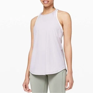 Lululemon Run Off-Route Tank Top Mesh Iced Iris Purple Women’s 6 Activewear - Picture 1 of 5