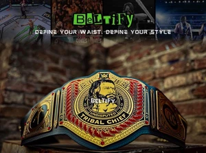 Tribal Chief Wrestling Championship Replica Title Belt Adult Size - Picture 1 of 8