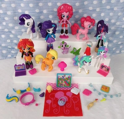 🌈 My Little Pony Equestria Girls Minis & Ponies Set of 9 Toy Doll Figure Hasbro - Image 1 of 4