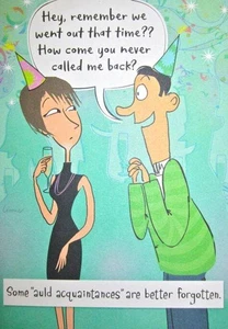 Lustige Neujahrskarte "Einige 'Auld Bekannte' - besser vergessen" PUNZE - Bild 1 von 2