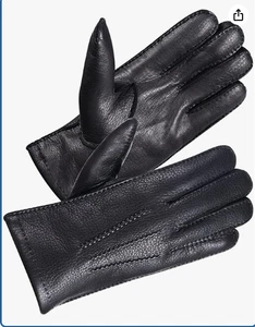Winterhandschuhe mit vollem Premium echtem Hirschleder Wildleder und warm Größe M - Bild 1 von 6