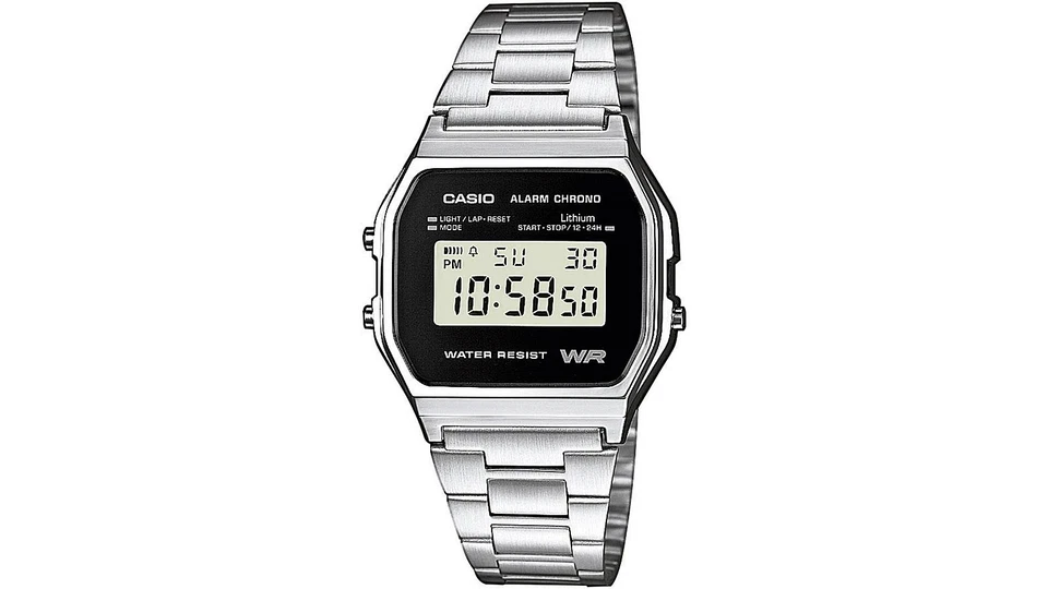 Casio Herrenuhr "Collection Retro" A158WEA-1EF Chronograph Uhr Watch Armband163 - Bild 1 von 1