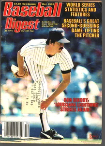Resumen de béisbol octubre de 1985 Ron Guidry New York Yankees - Imagen 1 de 2