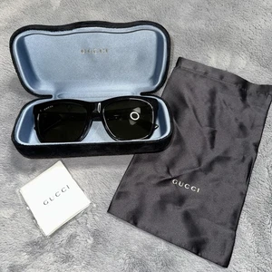 Gucci Sonnenbrille mit Etui und Zubehör GG0057SK 56-18-145 L dunkle Gläser - Bild 1 von 24