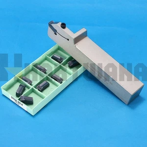 8mm Grooving Inserts Indexable Lathe Grooving Tool Holder 25mmX25mm - Picture 1 of 11