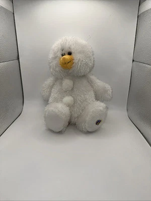 Ganz Webkinz White Fuzzy Duck Stuffed Animal Plush Toy 8” - Image 1 of 2