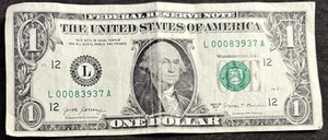 2017 A San Francisco $1 Low Serial Number Triple 000’s Note - Picture 1 of 2