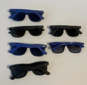 Lot 6 Ray-Ban Jr. Black & Blue Sunglasses Rj9069s, Rj9052S, Rj9071S. “ READ” - Picture 1 of 8