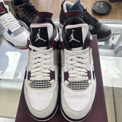 Talla 9 - Jordan 4 Retro x Paris Saint-Germain Burdeos 2020 Foto 1 de 4
